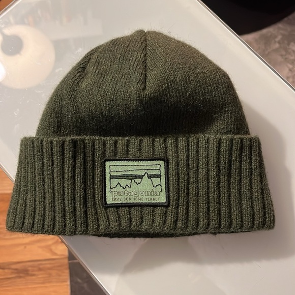 Patagonia Other - Patagonia Olive green wool blend winter hat